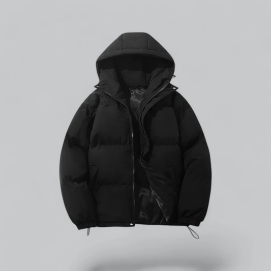 Warm Waterproof Hooded Puffer Coat - OutfitLondon