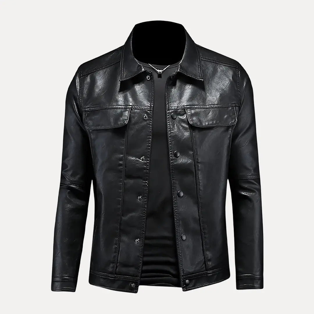 Men's Leather Jacket - OutfitLondon