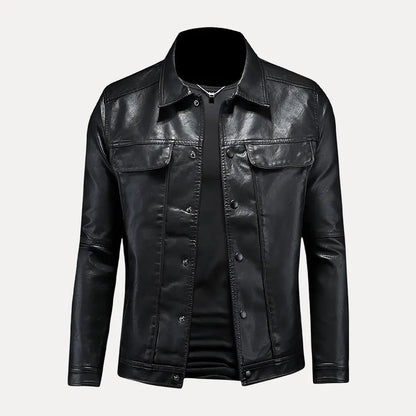 Men's Leather Jacket - OutfitLondon