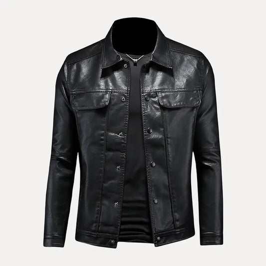 Men's Leather Jacket - OutfitLondon