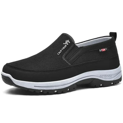 Men's Casual Slip On Shoes - Airy Cushioned Footwear - OutfitLondon