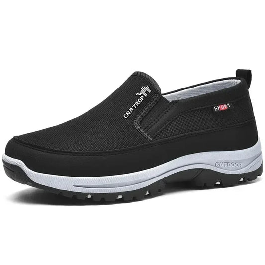 Men's Casual Slip On Shoes - Airy Cushioned Footwear - OutfitLondon