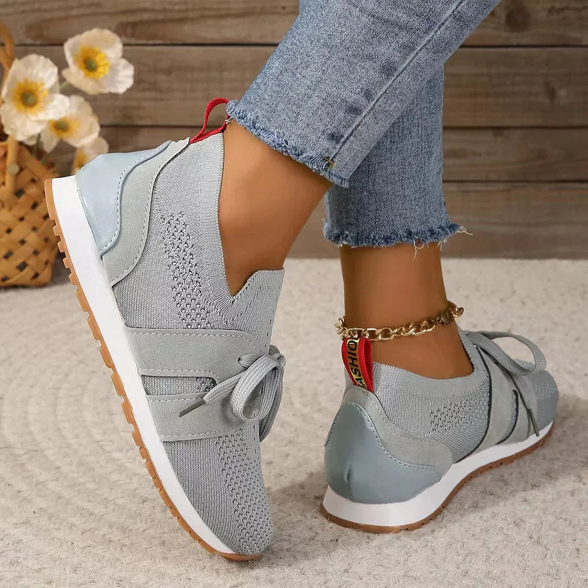 Breathable Mesh Sporty Casual Sneakers