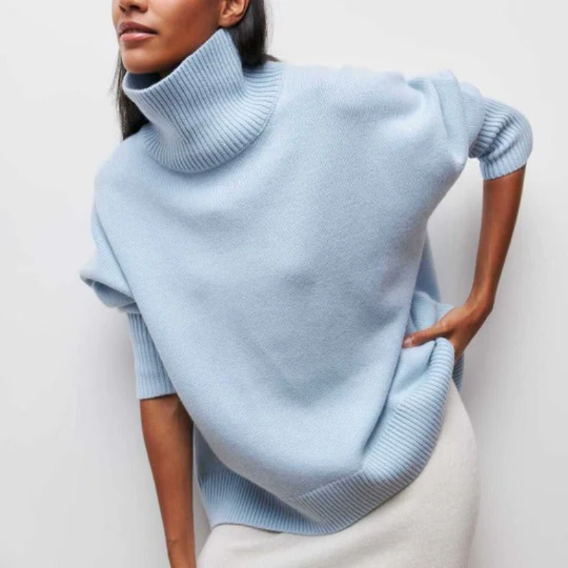 Relaxed Fit Women's Crew Neck Sweater - OutfitLondon