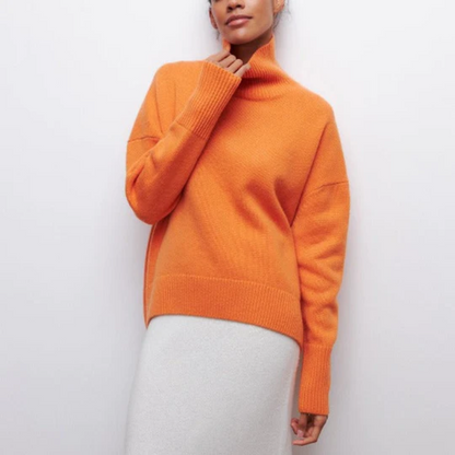 Relaxed Fit Women's Crew Neck Sweater