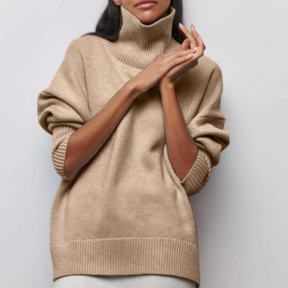 Relaxed Fit Women's Crew Neck Sweater