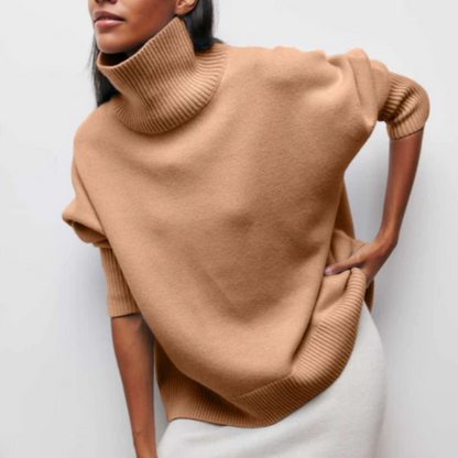 Relaxed Fit Women's Crew Neck Sweater