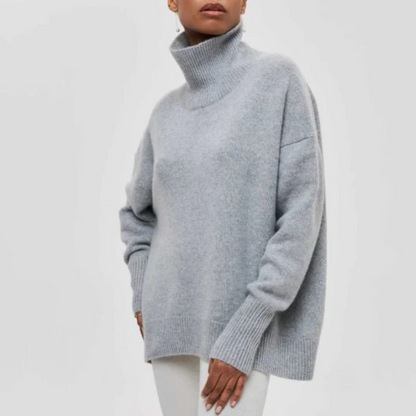 Relaxed Fit Women's Crew Neck Sweater