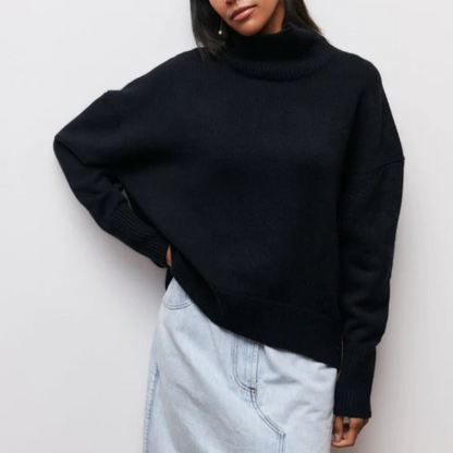 Relaxed Fit Women's Crew Neck Sweater