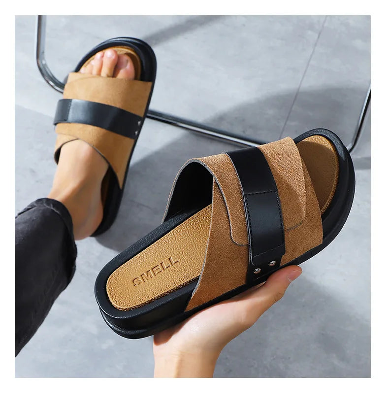 Men's Soft Cushion Slide Sandals - OutfitLondon