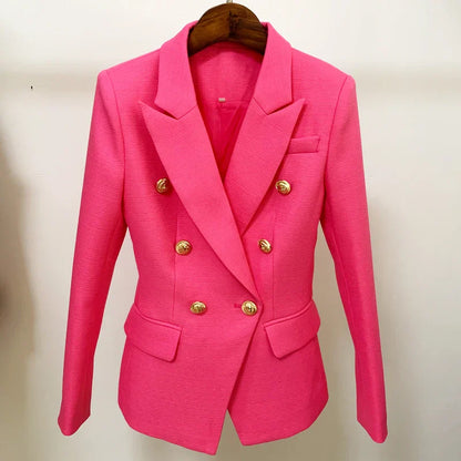 Timeless Dark Blue Office Coat for Ladies