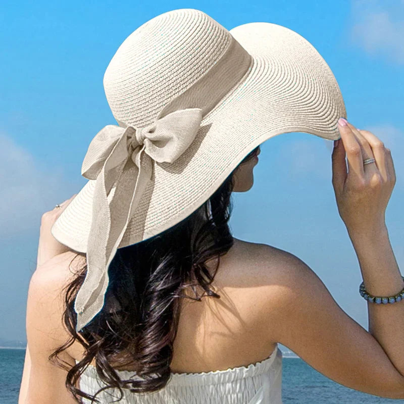 Breathable Cotton Summer Sun Hat with Ribbon Band - OutfitLondon