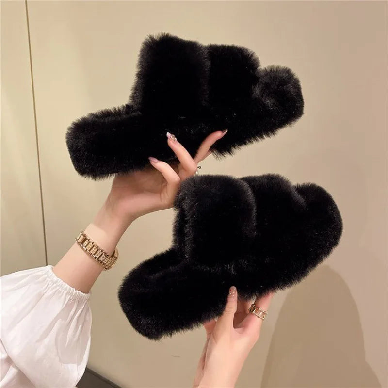 Warm Plush Women's Indoor Slippers - OutfitLondon