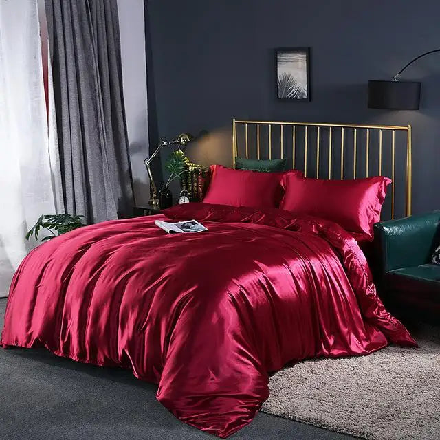 Comfortable 4pc Bedding Set Sheets Duvet Cover Pillowcases