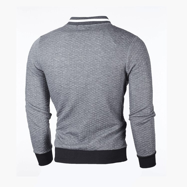 Men's Padded Quilted Zip Up Bomber Jacket
