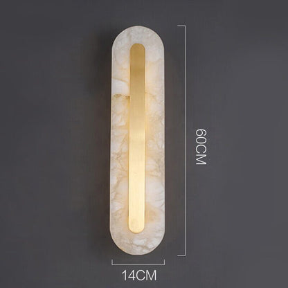 Elegant Marble Wall Light Warm White Glow