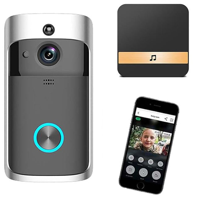 Smart Wi-Fi Video Doorbell with Night Vision and Mic - OutfitLondon