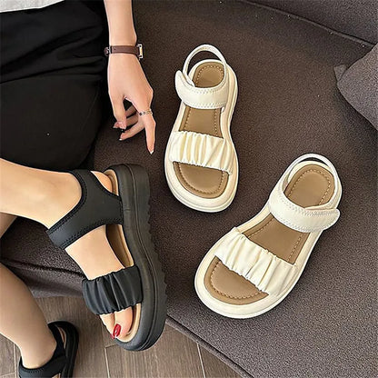 Stylish High-Heel Summer Beach Sandals - OutfitLondon