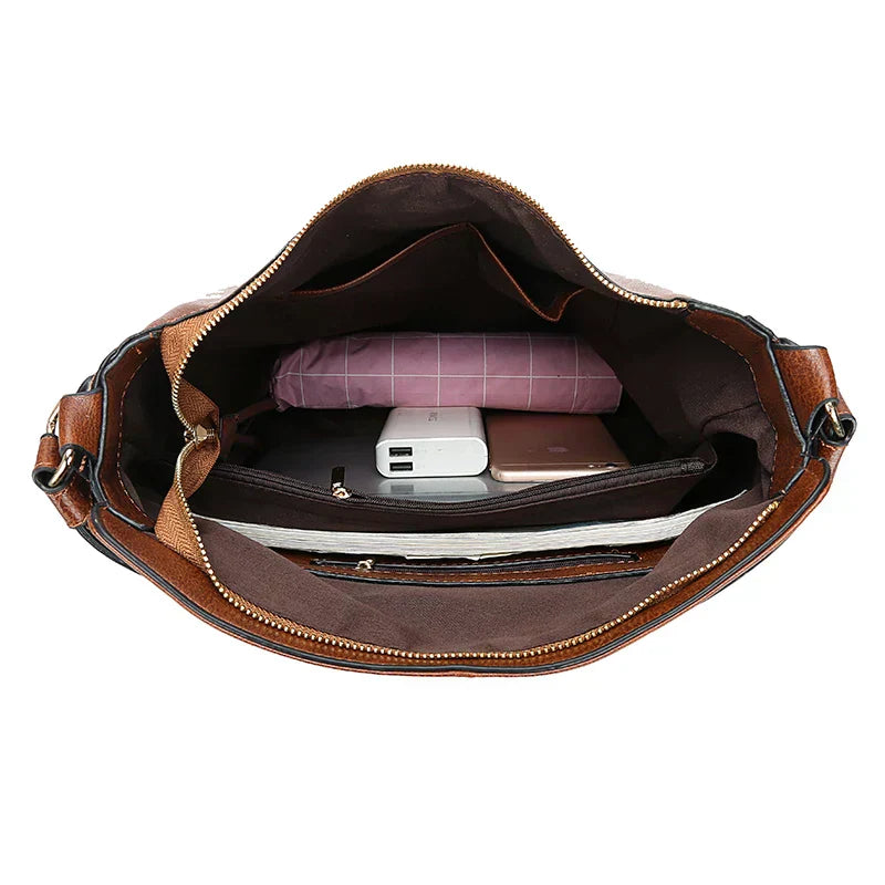 Big Vintage Style Tote Shoulder Bag