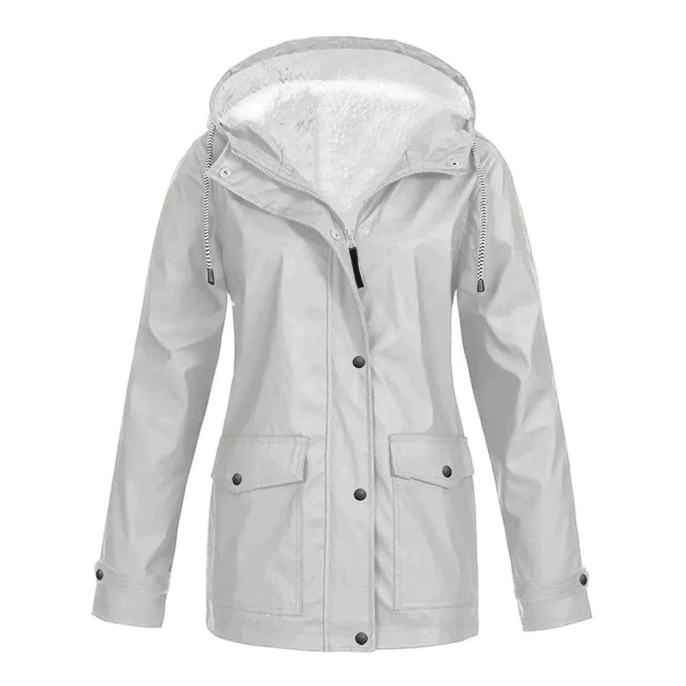 Warm Insulated Ladies Waterproof Jacket Coat