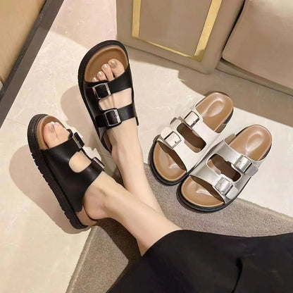 Glittery Heel Toe Sandals for Women - OutfitLondon