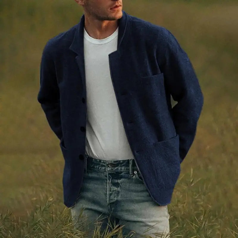 Slim Fit Men's Cardigan Sweater - OutfitLondon