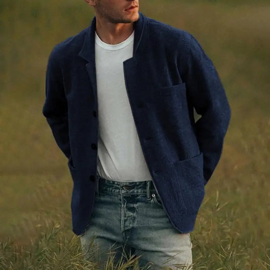 Slim Fit Men's Cardigan Sweater - OutfitLondon