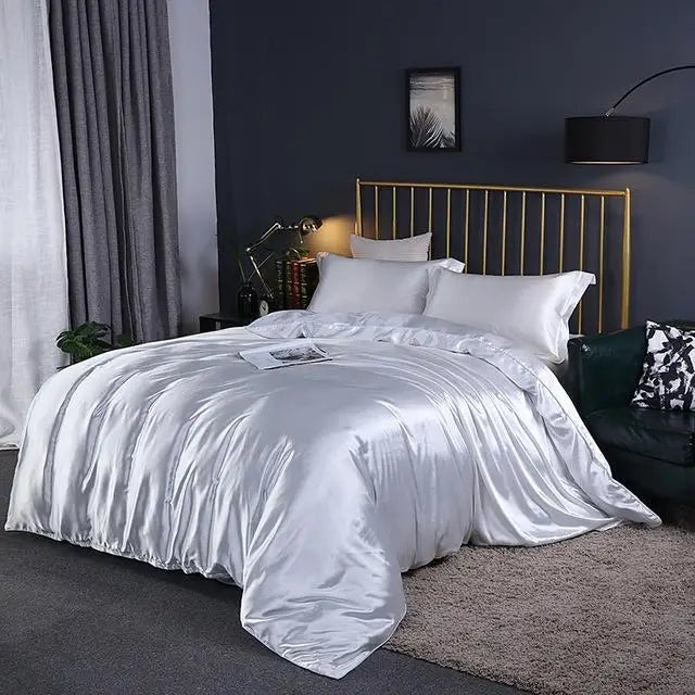 Comfortable 4pc Bedding Set Sheets Duvet Cover Pillowcases - OutfitLondon