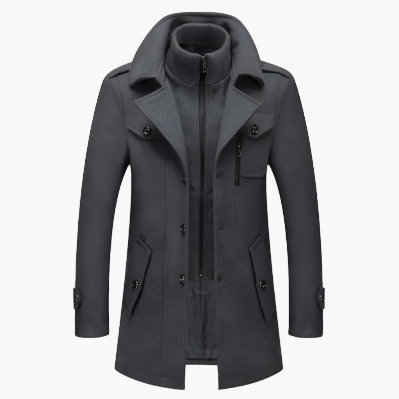 Warm Waterproof Men's Winter Overcoat