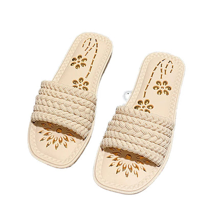 Relaxed Fit Womens Summer Sandals - Casual Slip Ons