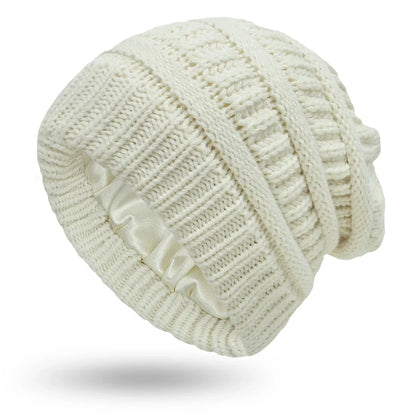 Cozy Ladies Warm Cable Beanie Hat