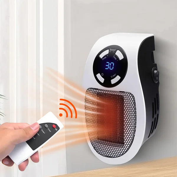 Portable Warm Electric Space Heater with Remote - OutfitLondon