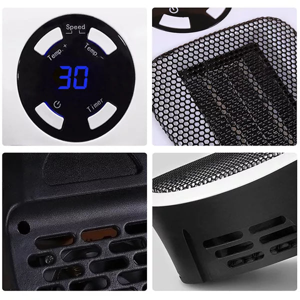 Portable Warm Electric Space Heater with Remote