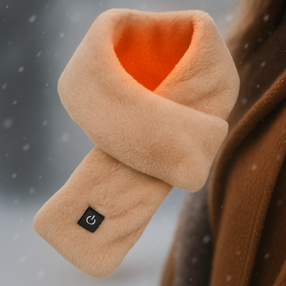Cozy Heated Neck Scarf with Plush Fleece Lining