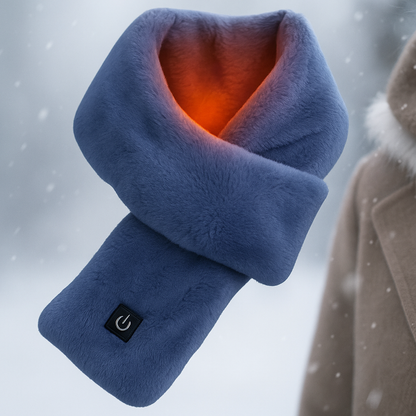Cozy Heated Neck Scarf with Plush Fleece Lining