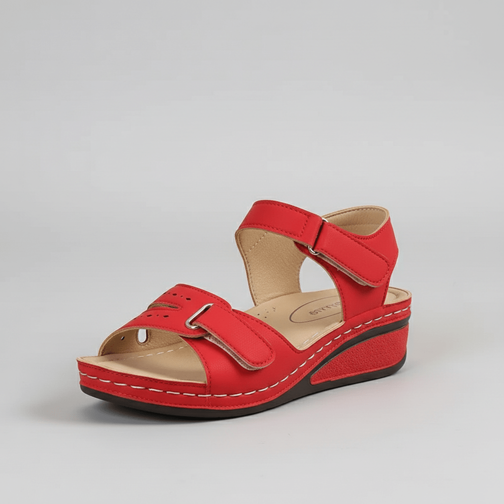 Summer Buckle Ankle Sandals High Heel Open Toe Shoes - OutfitLondon