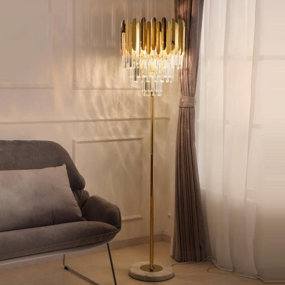 Stylish Glass Table and Floor Lamp - OutfitLondon