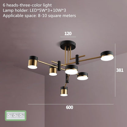 Elegant Gold Crystal Ceiling Chandelier