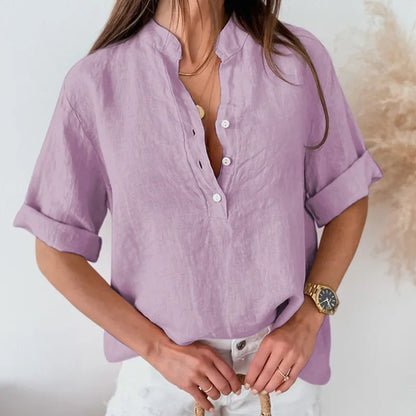 Classic Oversized Blouse for Women - OutfitLondon