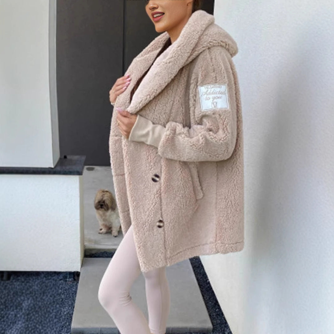 Classic Big Teddy Bear Coat for Ladies
