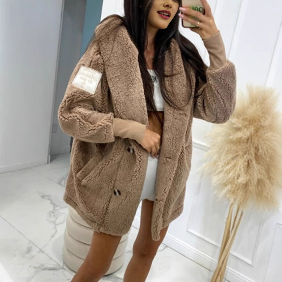 Classic Big Teddy Bear Coat for Ladies