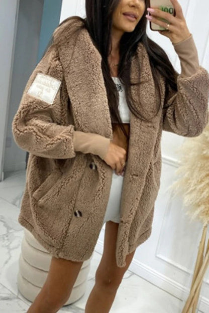 Classic Big Teddy Bear Coat for Ladies