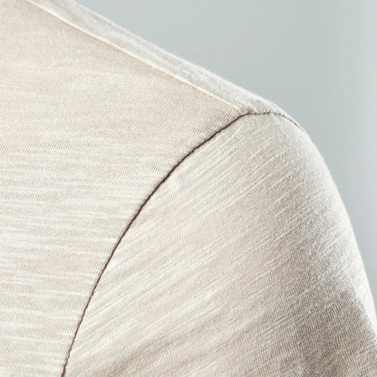 Casual Button Front Henley Tee Shirt