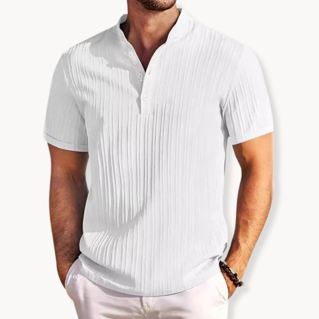 Relaxed Fit Casual Henley Shirt