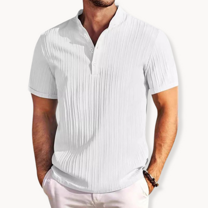Relaxed Fit Casual Henley Shirt