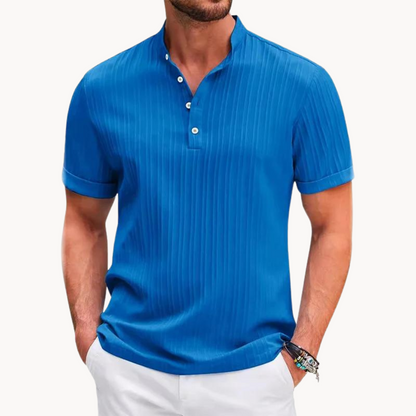 Relaxed Fit Casual Henley Shirt