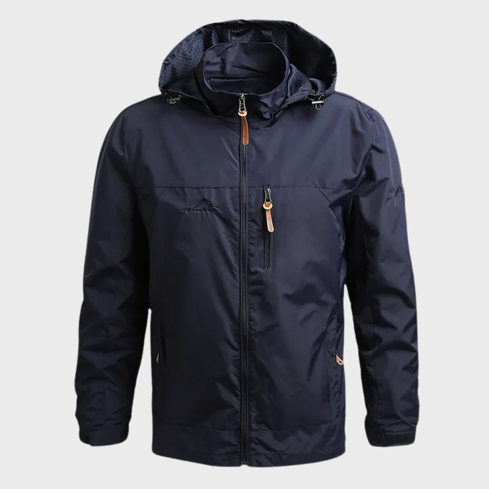 Breathable Men's Athletic Rain Jacket