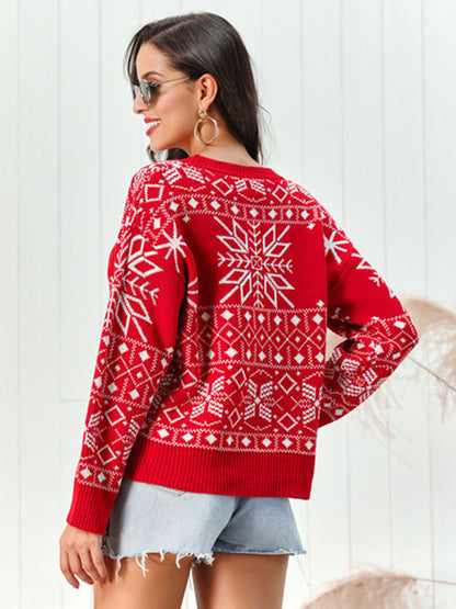 Festive Acrylic Xmas Sweater for Women