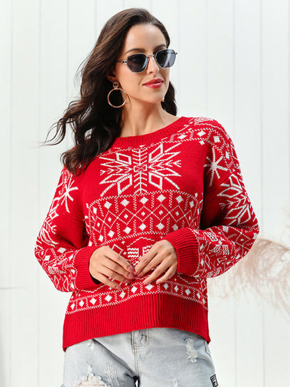 Festive Acrylic Xmas Sweater for Women