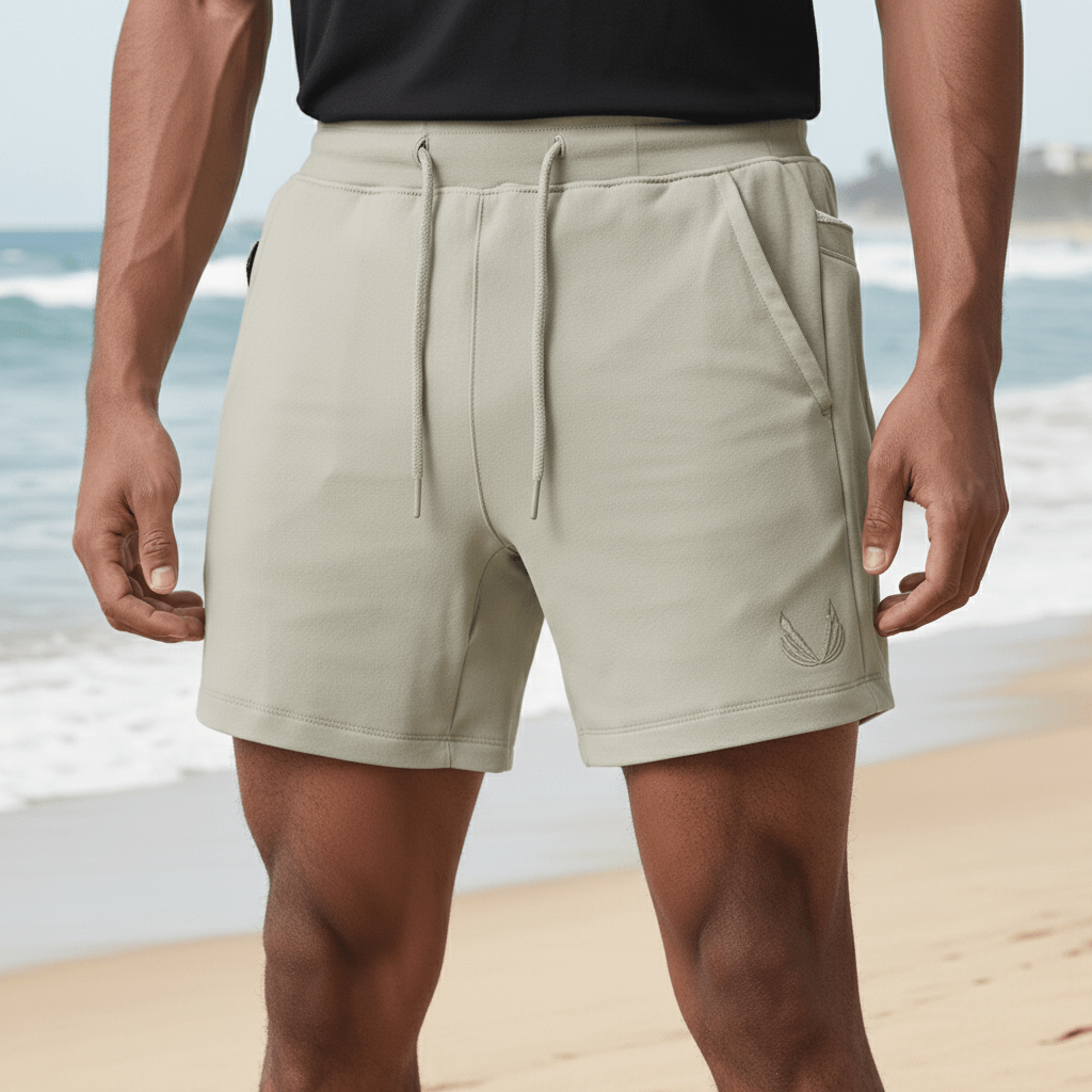 Athletic Drawstring Running Shorts with Pocket - OutfitLondon